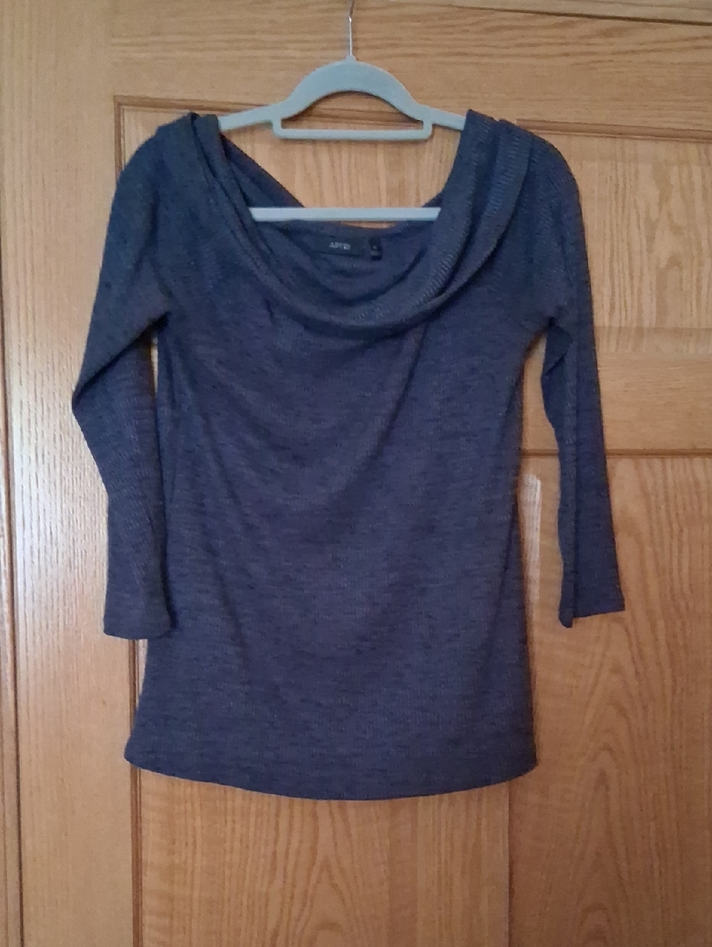 Apt. 9 Women's Slate Gray Cowl Neck Sweater